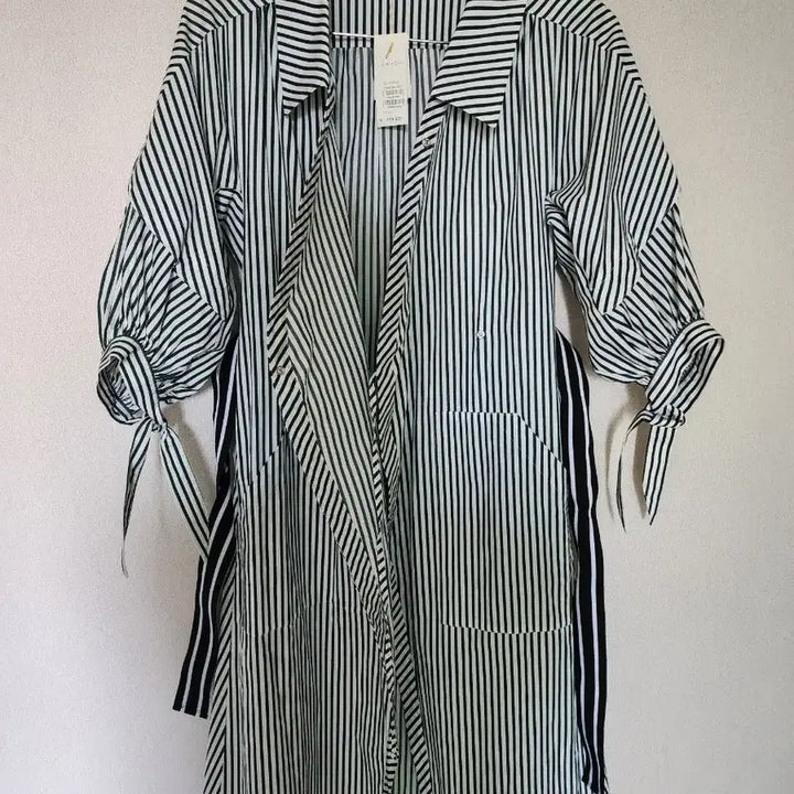 [BUNJANG] Maje Striped Shirt Dress / 마쥬 (새상품)스트라이프 셔츠 원피스