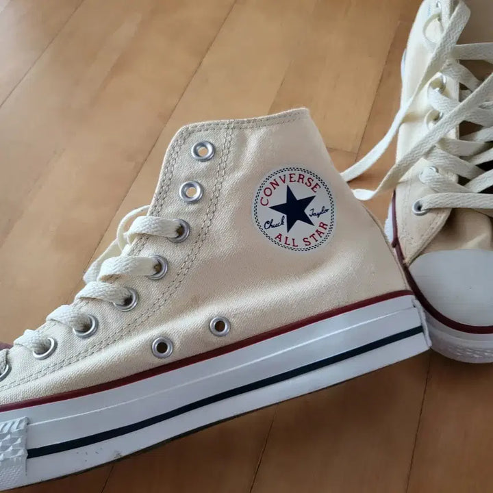 [BUNJANG] Converse All Star High Ivory Sneakers / 컨버스 올스타 하이 아이보리 운동화