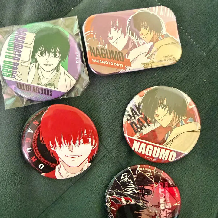 [BUNJANG] Nagumo Can Badge + Keyring Bundle Set / 나구모 캔뱃지+키링 일괄판매 (단순개봉전시O)