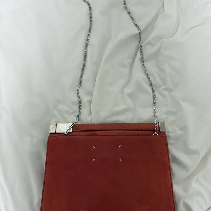 [SOLD OUT] 메종 마르지엘라 톤다운 레드 가죽 크로스백 숄더백 가방 중고