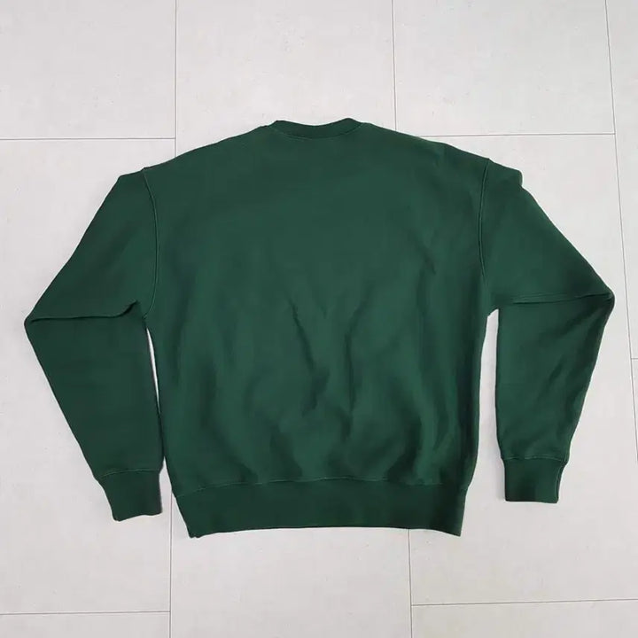 [BUNJANG] Outstanding Holiday Green Sweatshirt / 아웃스탠딩 Holiday 그린 맨투맨티