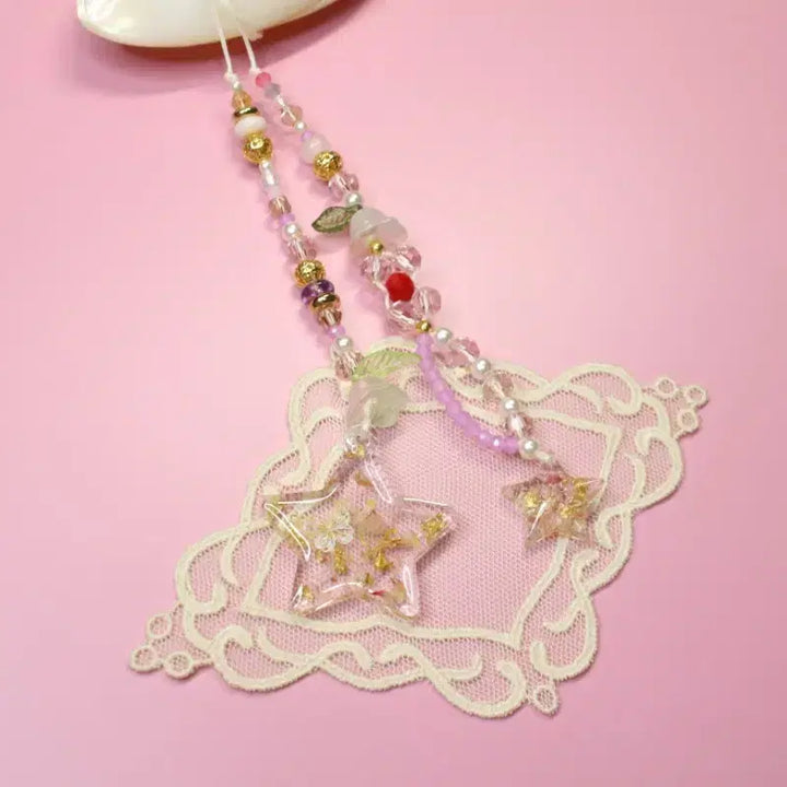 [BUNJANG] Custom Blythe Doll Resin Eye Chips with Gemstones and Beads / (브라이스) 눈줄