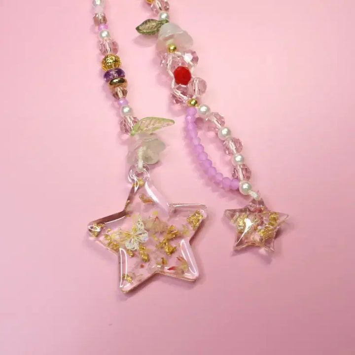 [BUNJANG] Custom Blythe Doll Resin Eye Chips with Gemstones and Beads / (브라이스) 눈줄
