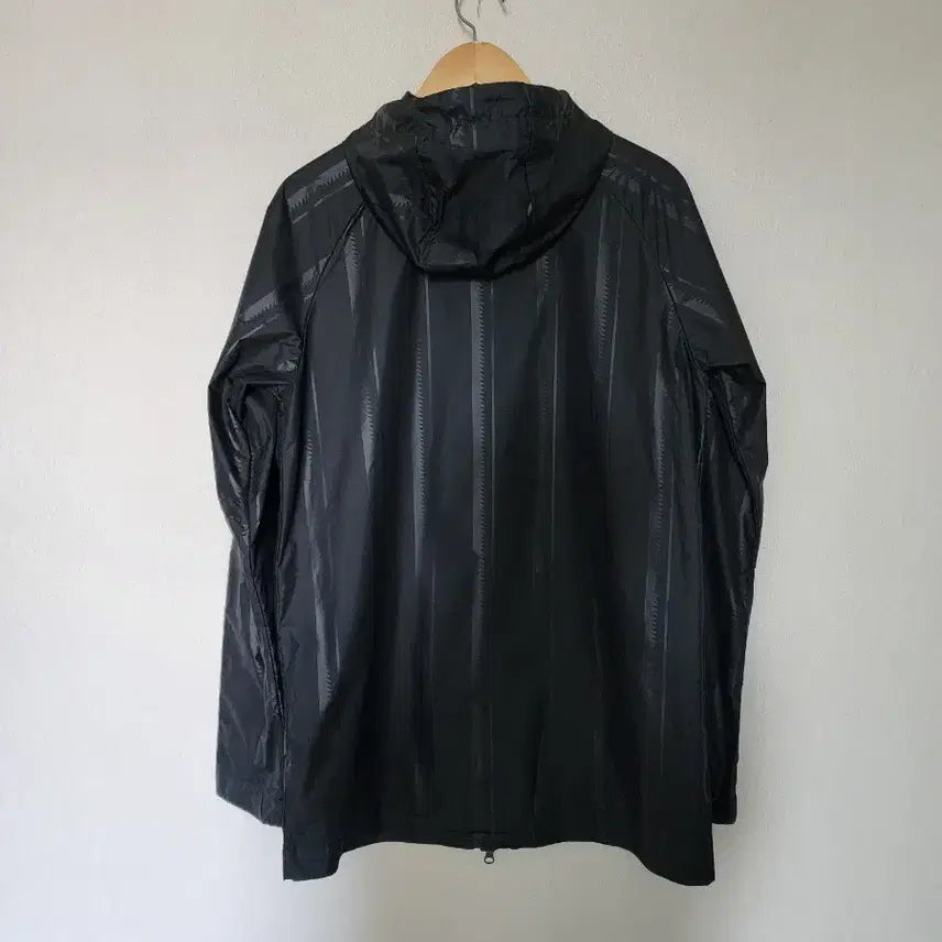 [BUNJANG] Nike Black Striped Windbreaker Jacket / 나이키 블랙 후드 바람막이 자켓