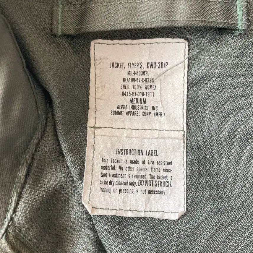 [BUNJANG] Original CWU-36/P Nomex Flight Jacket / 오리지널 cwu-36p