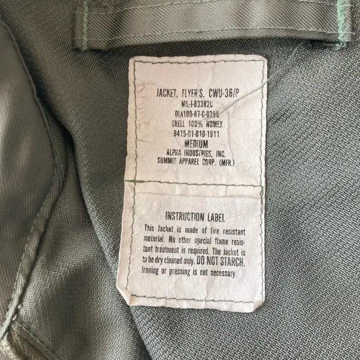 [BUNJANG] Original CWU-36/P Nomex Flight Jacket / 오리지널 cwu-36p