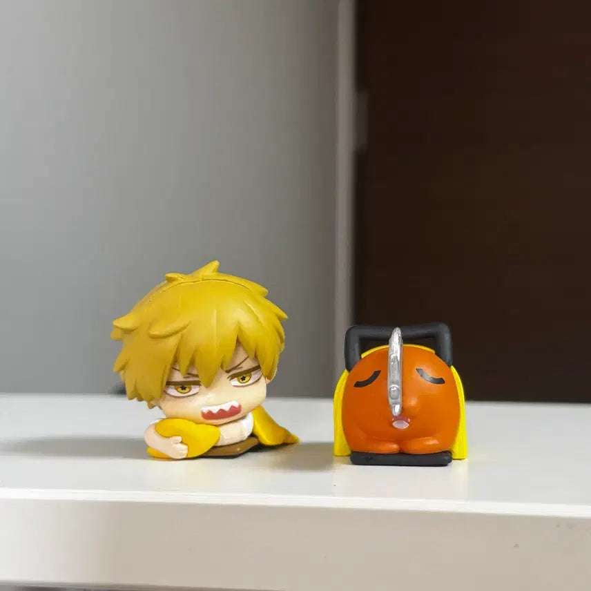 [BUNJANG] Chainsaw Man Denji &amp; Pochita Onemutan Figure Bundle Set / 일괄) 체인소맨 덴지 포치타 오네무탄 피규어 가차