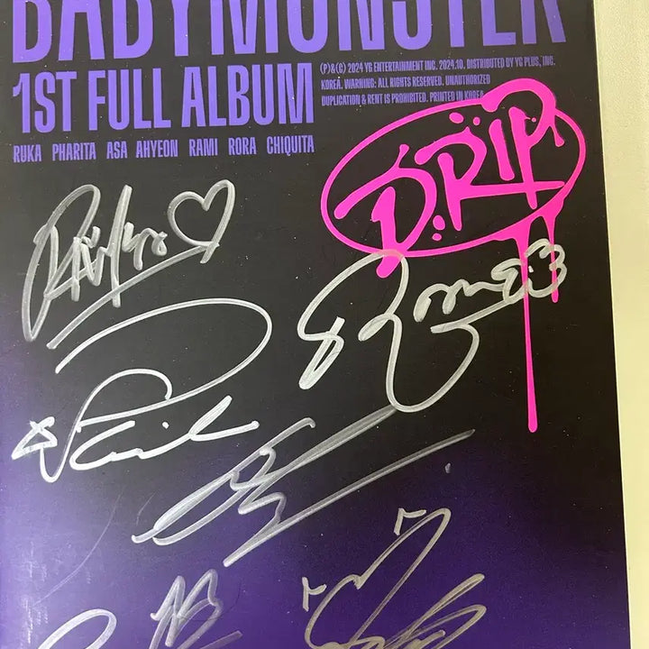 [BUNJANG] BABYMONSTER 1st Album Signed Album / 베이비몬스터 1집 풀앨범 친필싸인반