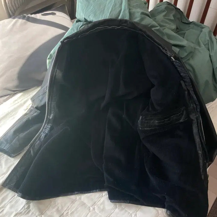 [BUNJANG] Vintage Real Leather Car Coat / 올드 레더 카코트