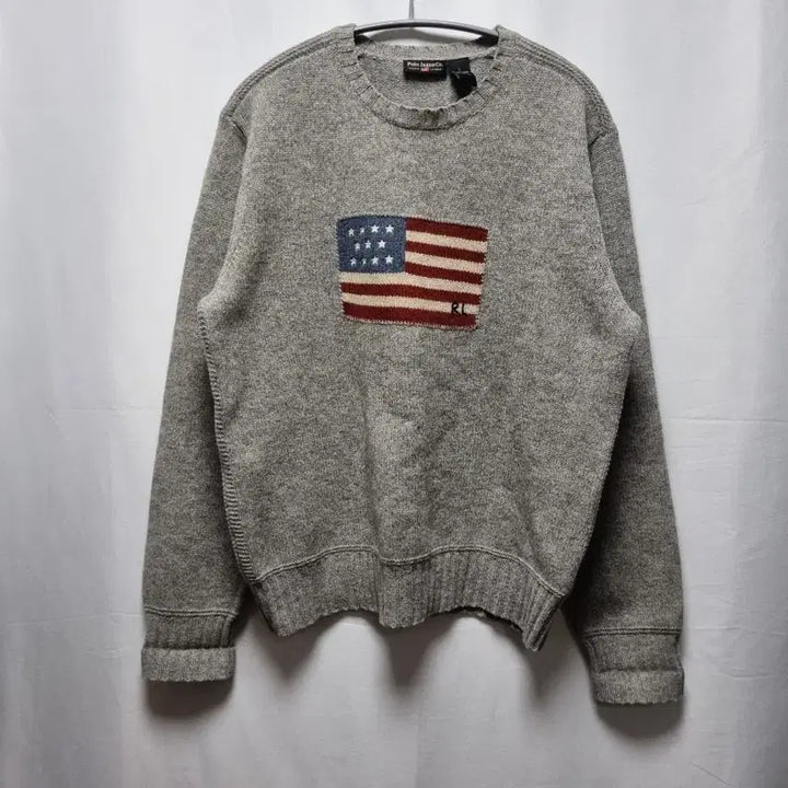 [BUNJANG] Polo Ralph Lauren American Flag Knit Sweater / 폴로 랄프로렌 성조기 니트 스웨터