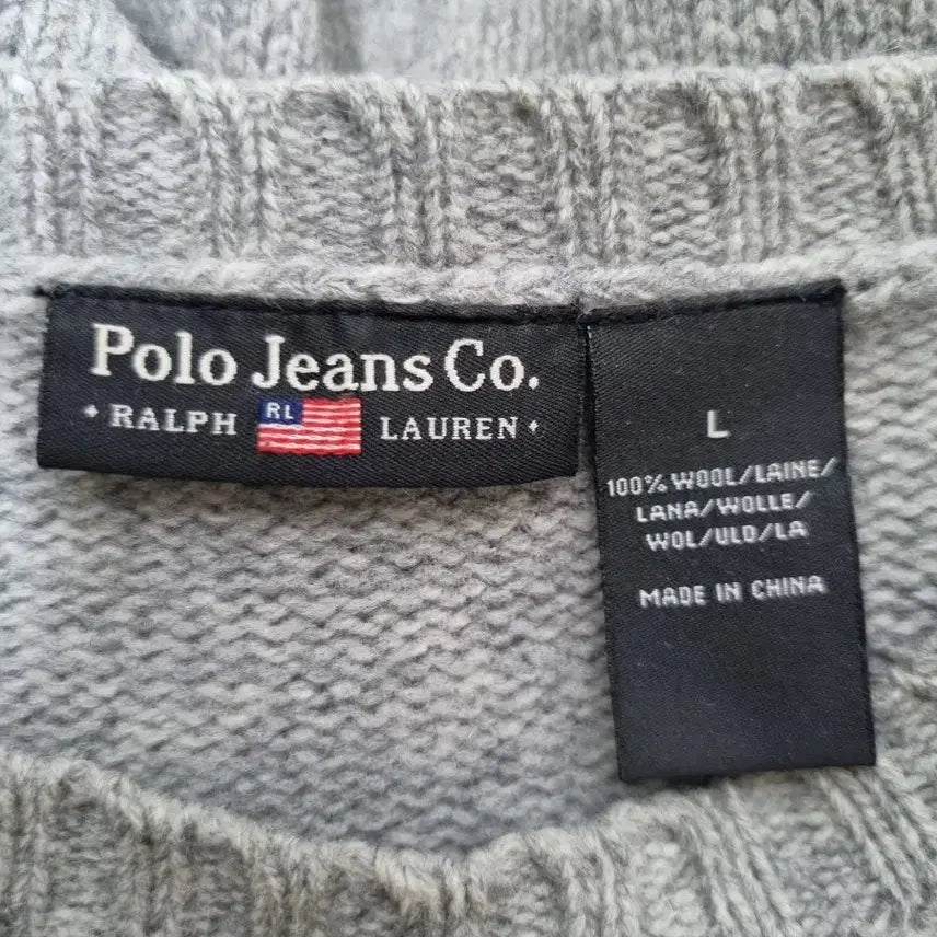[BUNJANG] Polo Ralph Lauren American Flag Knit Sweater / 폴로 랄프로렌 성조기 니트 스웨터
