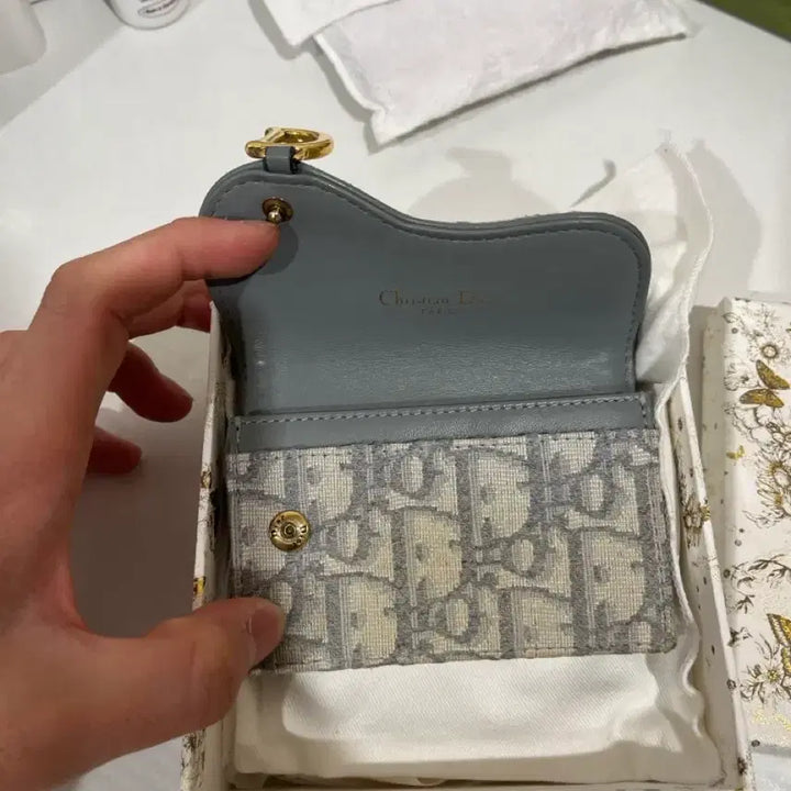 [BUNJANG] Dior Oblique Saddle Card Holder / 디올 오블리크 새들 카드지갑
