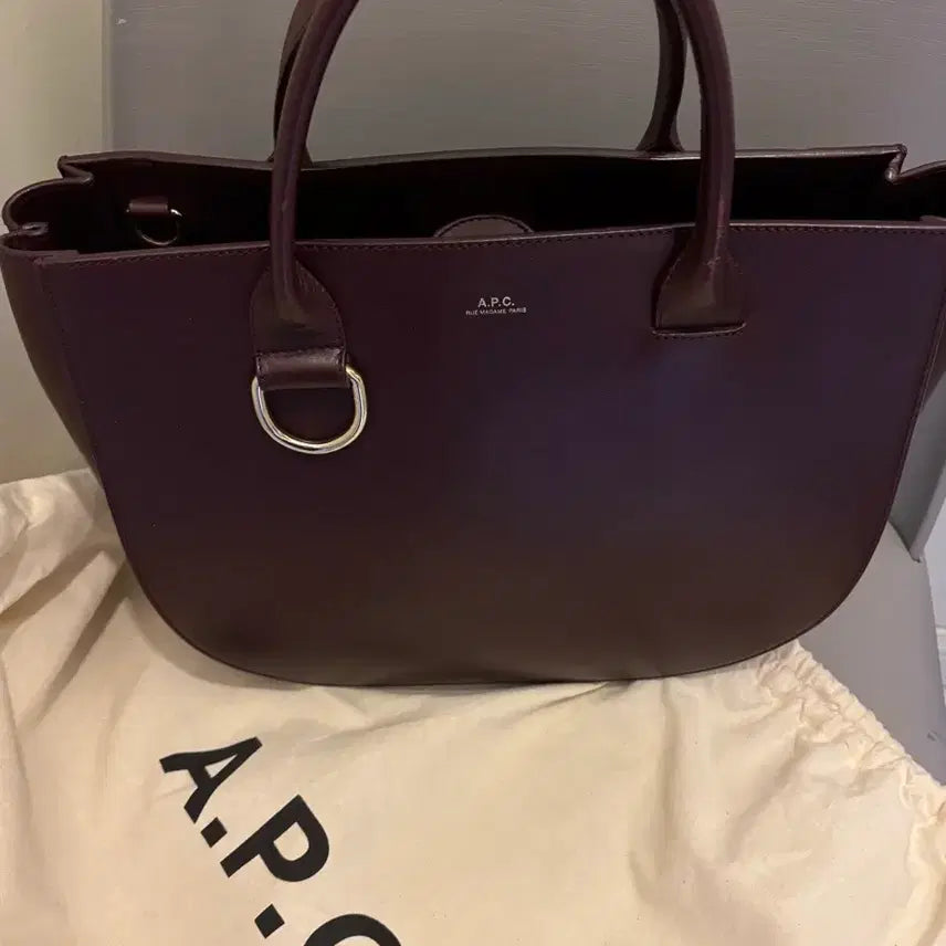 [BUNJANG] A.P.C Burgundy Tote Bag / A.P.C 아페쎄 가방 버건디 토트백