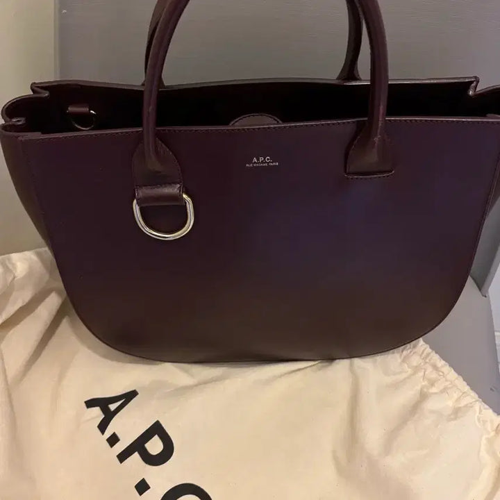 [BUNJANG] A.P.C Burgundy Tote Bag / A.P.C 아페쎄 가방 버건디 토트백