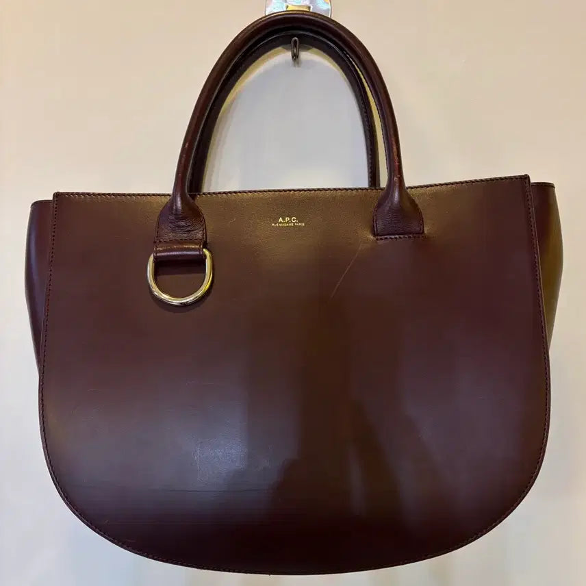 [BUNJANG] A.P.C Burgundy Tote Bag / A.P.C 아페쎄 가방 버건디 토트백