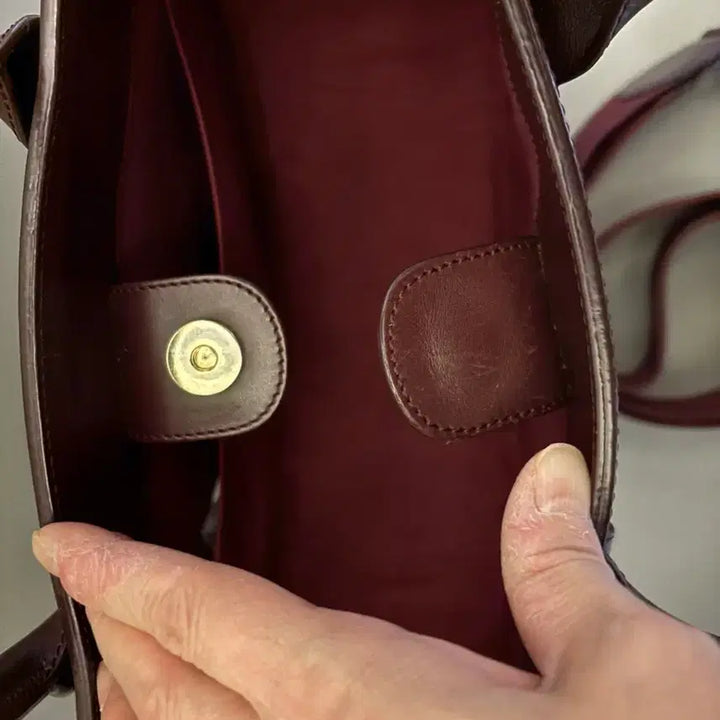 [BUNJANG] A.P.C Burgundy Tote Bag / A.P.C 아페쎄 가방 버건디 토트백