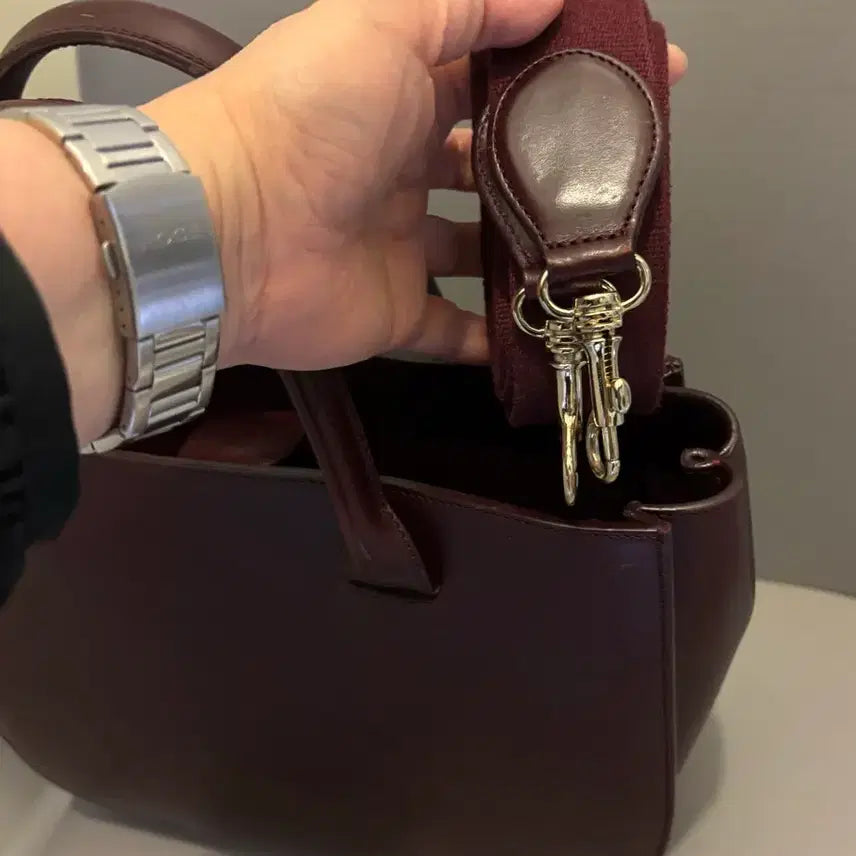 [BUNJANG] A.P.C Burgundy Tote Bag / A.P.C 아페쎄 가방 버건디 토트백