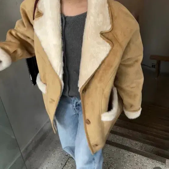 [BUNJANG] Smooth Mood Suede Mouton / 스무스 무드 무스탕