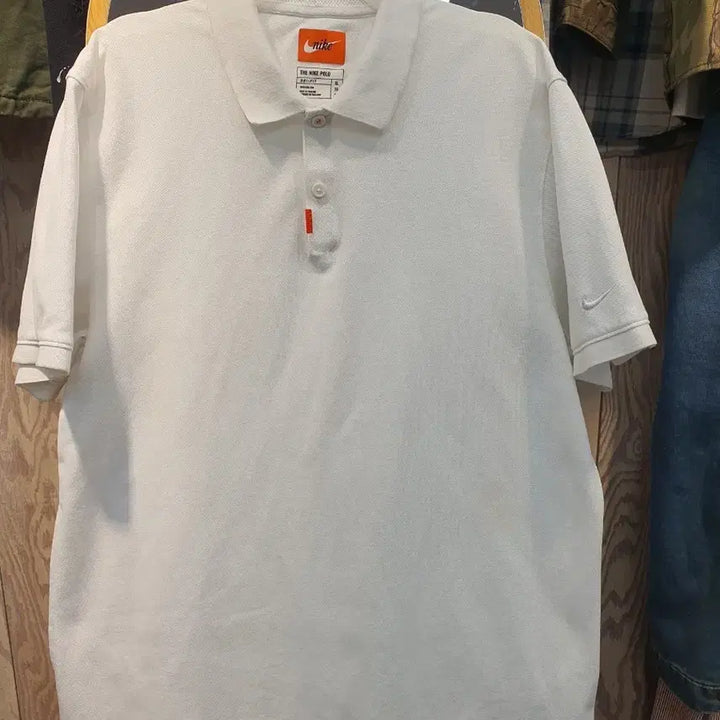 [BUNJANG] Nike Dri-FIT White Polo T-Shirt (XL/105) / 나이키 드라이핏 화이트 폴로 티셔츠 (XL/105) - 정품