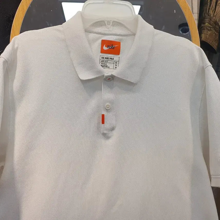 [BUNJANG] Nike Dri-FIT White Polo T-Shirt (XL/105) / 나이키 드라이핏 화이트 폴로 티셔츠 (XL/105) - 정품