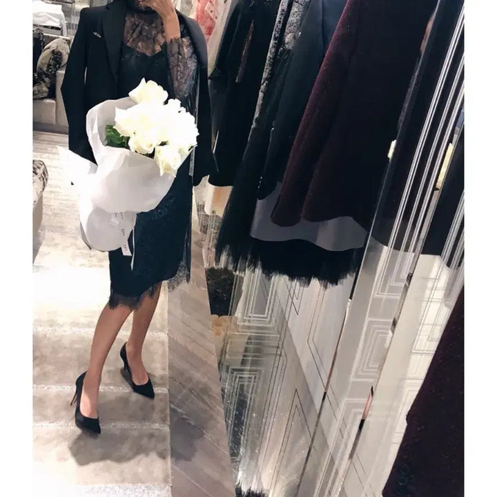 [BUNJANG] Blanchet Salma Black Pumps 6cm Heel / 블랑쇼 모로코 살마 블랙 220