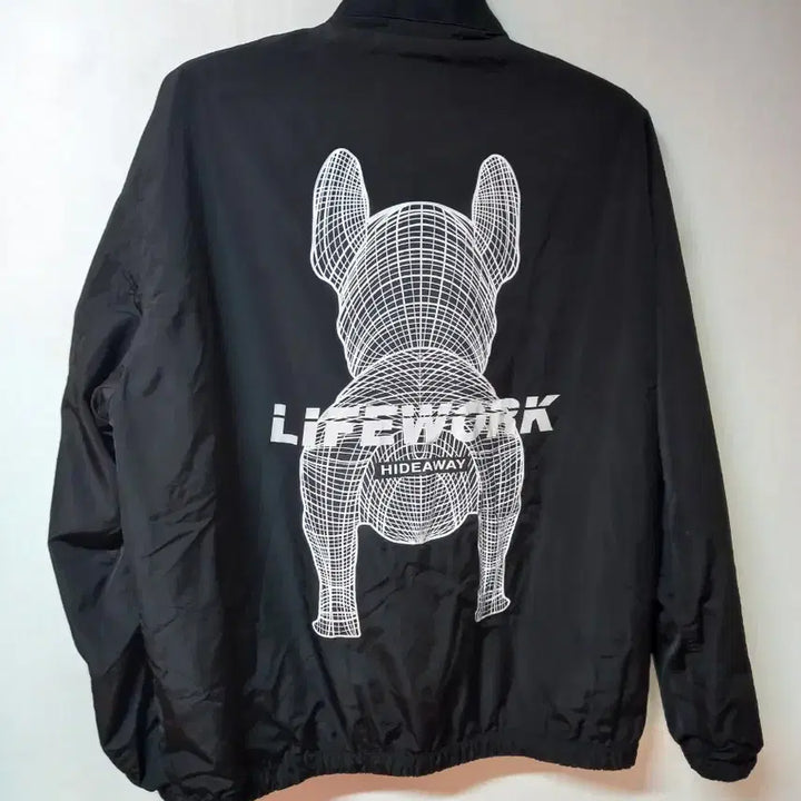 [BUNJANG] LifeWork French Bulldog Reversible Windbreaker Jacket L / 라이프워크 프렌치 불독 양면 자켓 L