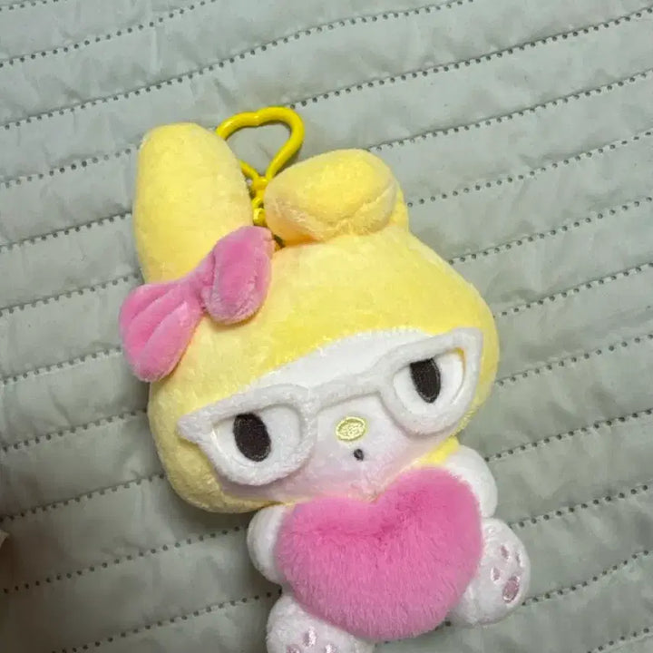 [BUNJANG] Sanrio 50th Anniversary My Melody Yellow Doll Keyring / 산리오 50주년 노랑 마이멜로디 인형키링 새상품