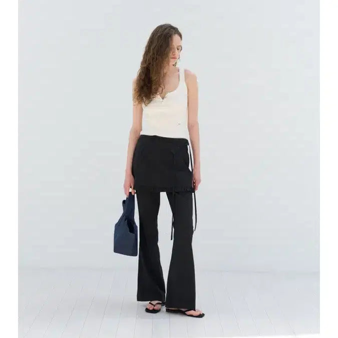 [BUNJANG] Poet Slliing Pants Skirt Set Black S / 포에토 slliing pants skirt set 블랙 S사이즈
