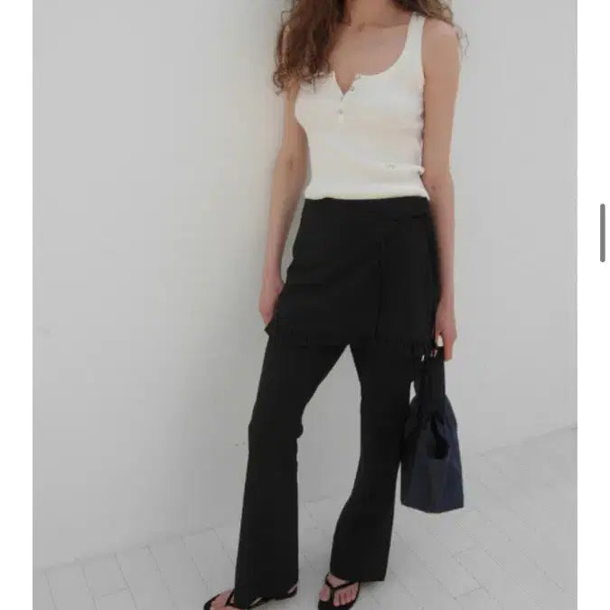 [BUNJANG] Poet Slliing Pants Skirt Set Black S / 포에토 slliing pants skirt set 블랙 S사이즈