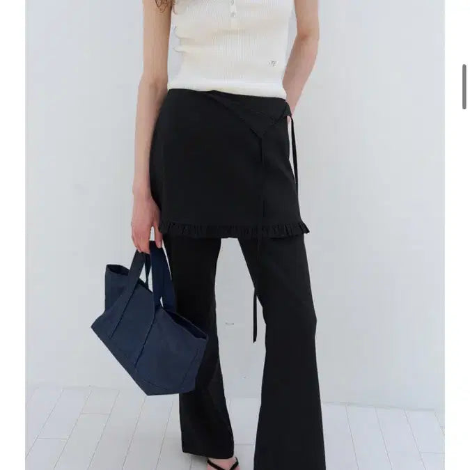 [BUNJANG] Poet Slliing Pants Skirt Set Black S / 포에토 slliing pants skirt set 블랙 S사이즈