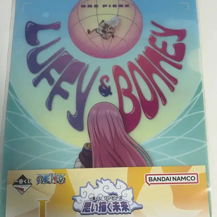 [BUNJANG] One Piece Clear File &amp; Sticker Set - Imagination Future I Prize / 원피스 보니 루피 니카 제일복권 I상 클리어파일 &amp; 스티커 세트