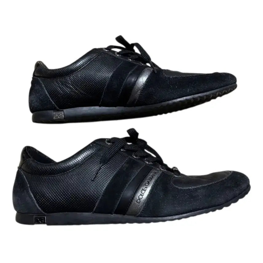 [BUNJANG] Dolce &amp; Gabbana Archive Leather Sneakers Black / 돌체앤가바나 아카이브 레더 스니커즈 y2k