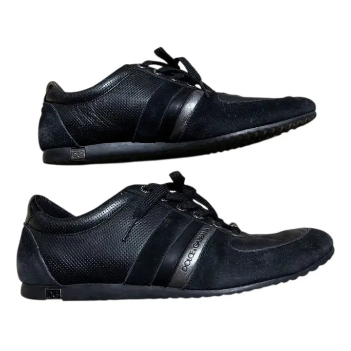[BUNJANG] Dolce &amp; Gabbana Archive Leather Sneakers Black / 돌체앤가바나 아카이브 레더 스니커즈 y2k