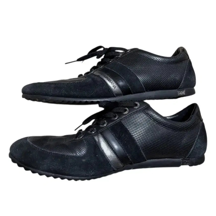 [BUNJANG] Dolce &amp; Gabbana Archive Leather Sneakers Black / 돌체앤가바나 아카이브 레더 스니커즈 y2k