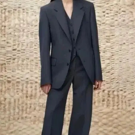 [BUNJANG] Lemaire Dark Gray Blazer Jacket / 르메르 다크그레이 블레이져 자켓.