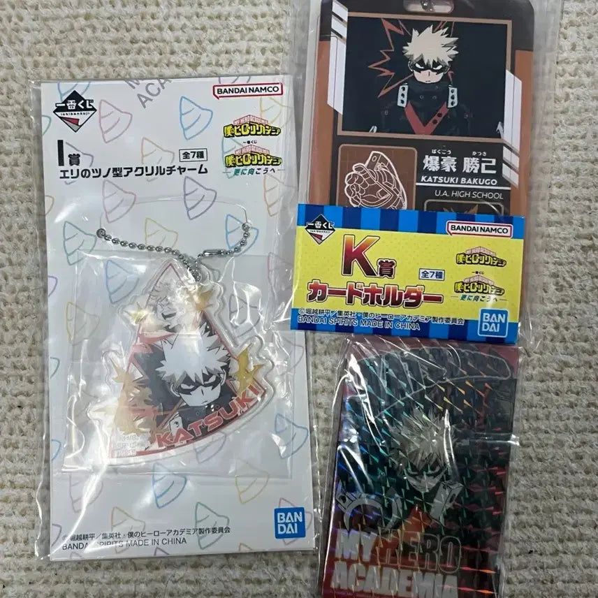 [BUNJANG] My Hero Academia Bakugo KJI Card Holder Bundle Set / 3종일괄) 나의히어로아카데미아 바쿠고 KJI 카드홀더