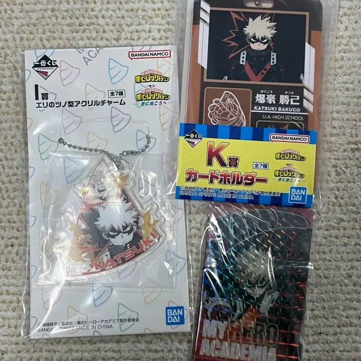 [BUNJANG] My Hero Academia Bakugo KJI Card Holder Bundle Set / 3종일괄) 나의히어로아카데미아 바쿠고 KJI 카드홀더