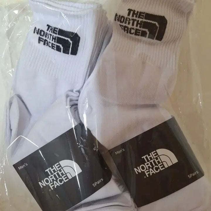 [SOLD OUT] 노스페이스 남성 흰색 양말 5켤레 2묶음 총10켤레 새상품