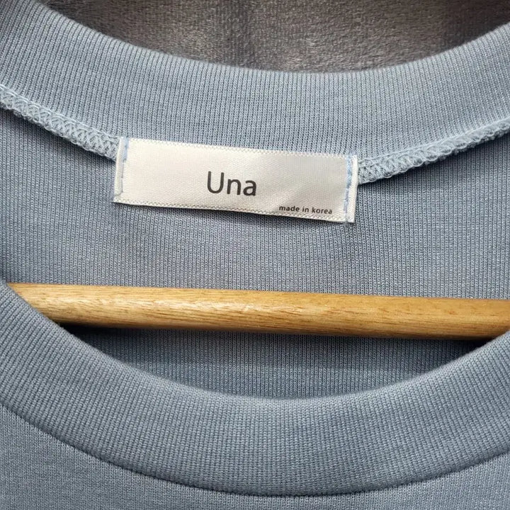 [BUNJANG] Una Shirring Slit Long Dress Sky Blue / Una 셔링 슬릿 롱 원피스 하늘색
