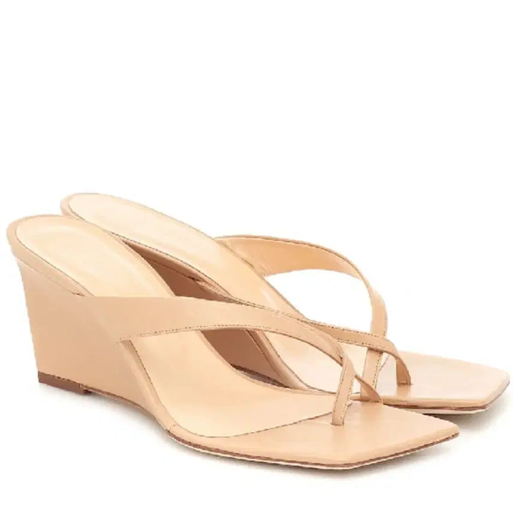 [BUNJANG] BY FAR Wedge Heeled Thong Sandals / BY FAR 웨지힐 쪼리 샌들