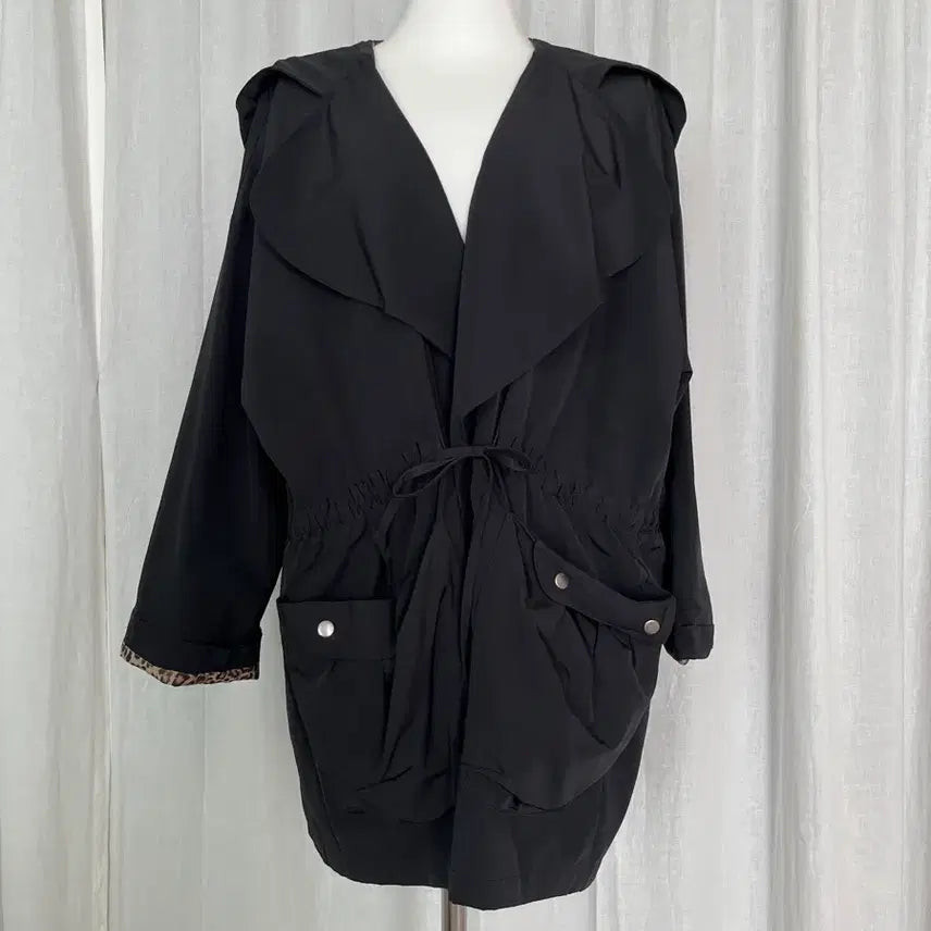 [BUNJANG] Black Trench Coat / 블랙 트레치코트