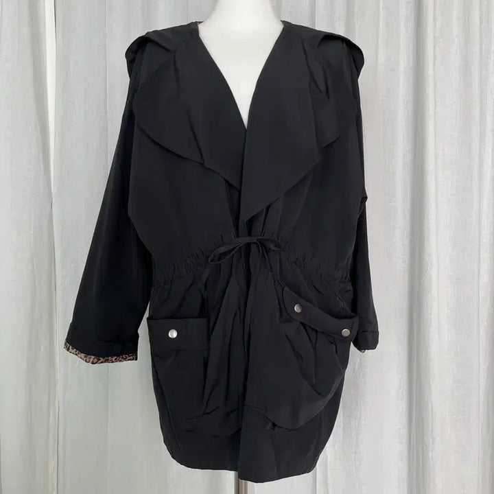 [BUNJANG] Black Trench Coat / 블랙 트레치코트