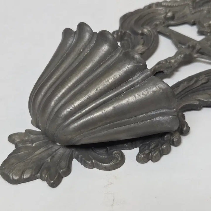 [BUNJANG] 1970s German Antique Pew Holy Water Font Catholic Sacrament / 70년대 독일 앤틱 주석 성수대 독일 가톨릭 천주교 성물