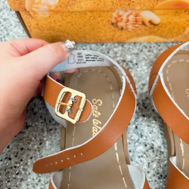[BUNJANG] Saltwater Tan Color Sandals UK3 (225mm) / 정품 솔트워터 풀박스 탄컬러 UK3 225사이즈