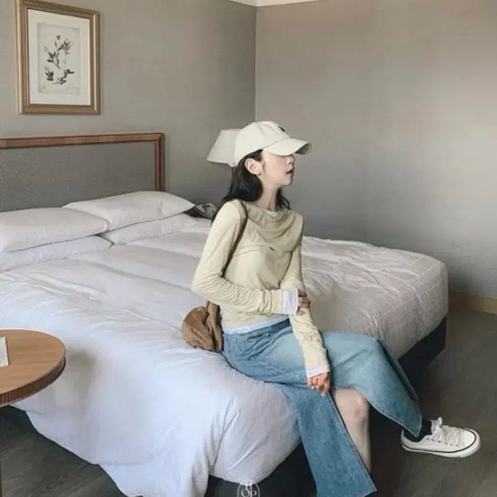 [BUNJANG] Hobs &amp; Roger Layered T-Shirt / 홉스앤드 로저 레이어드 티셔츠