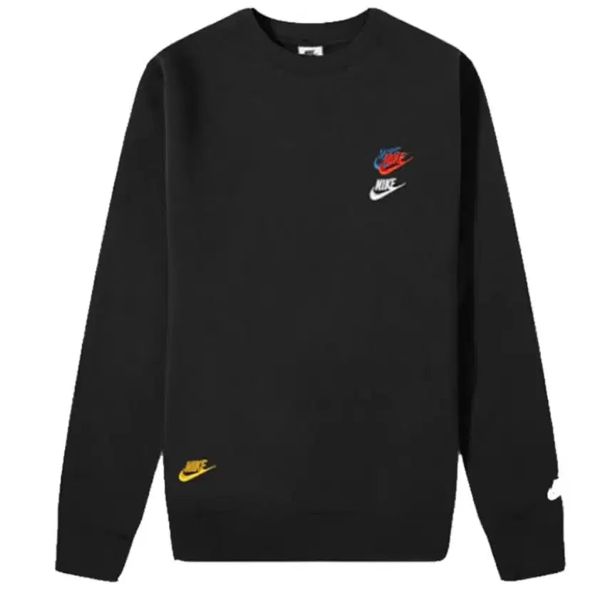 [BUNJANG] Nike Swoosh Black Sweatshirt / 나이키 스우시 블랙 맨투맨 티셔츠