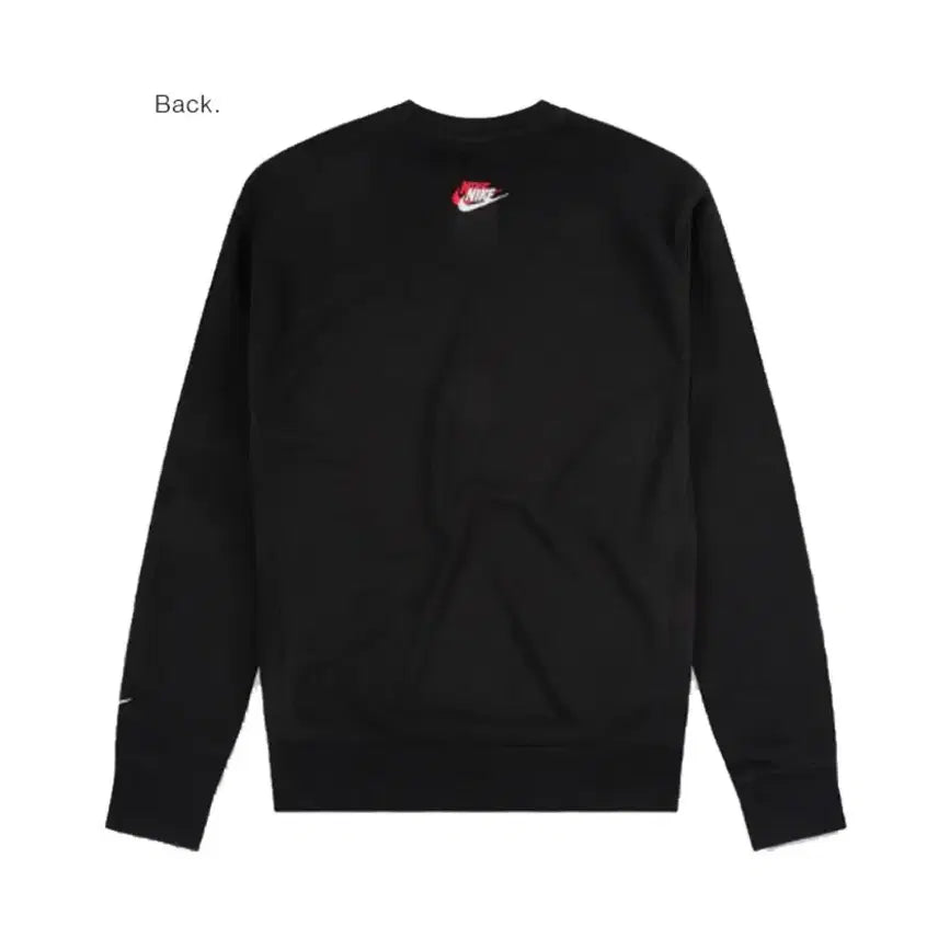 [BUNJANG] Nike Swoosh Black Sweatshirt / 나이키 스우시 블랙 맨투맨 티셔츠