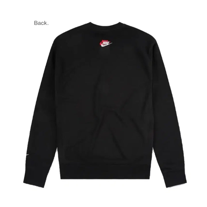 [BUNJANG] Nike Swoosh Black Sweatshirt / 나이키 스우시 블랙 맨투맨 티셔츠