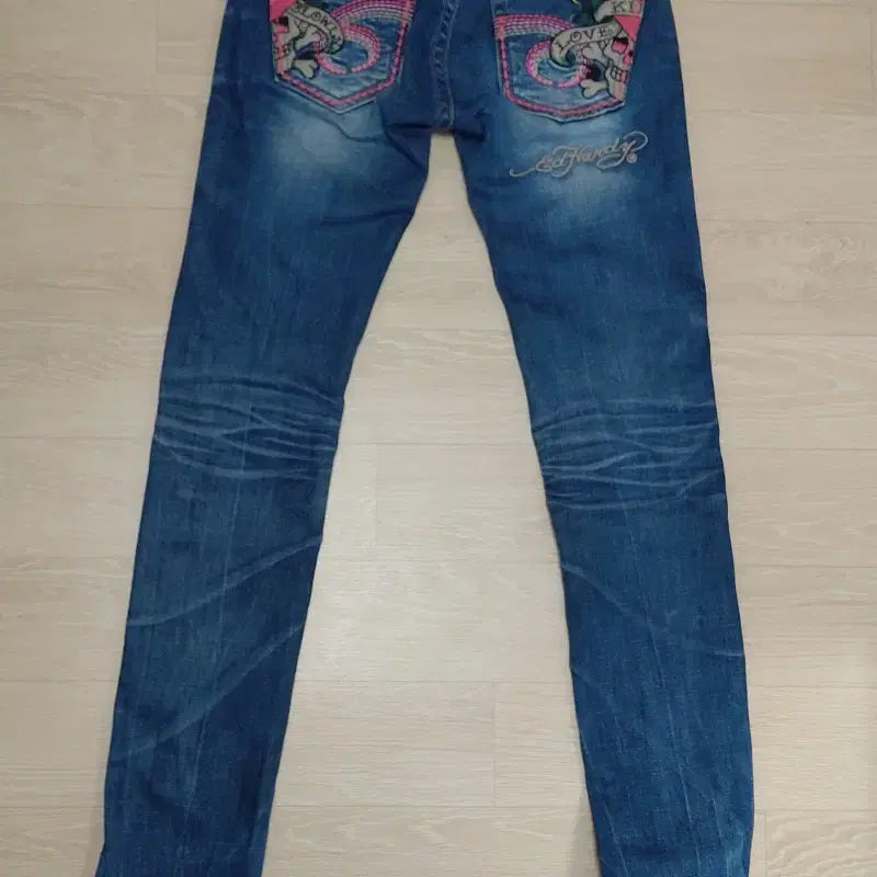 [BUNJANG] Red Pepper x Ed Hardy Low-Rise Skinny Jeans / 기간할인) 레드 페퍼/에드하디 콜라보 로우라이즈 스키니진
