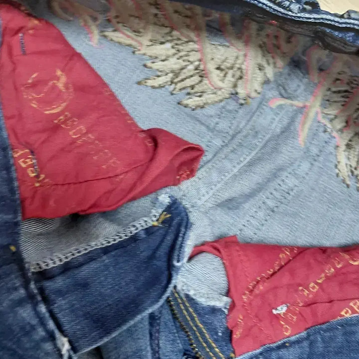 [BUNJANG] Red Pepper x Ed Hardy Low-Rise Skinny Jeans / 기간할인) 레드 페퍼/에드하디 콜라보 로우라이즈 스키니진
